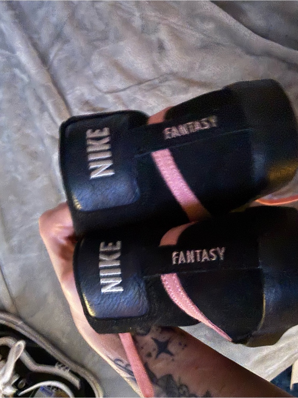 Nike Black Sneakers with Pink Accents - Picture 6 of 7